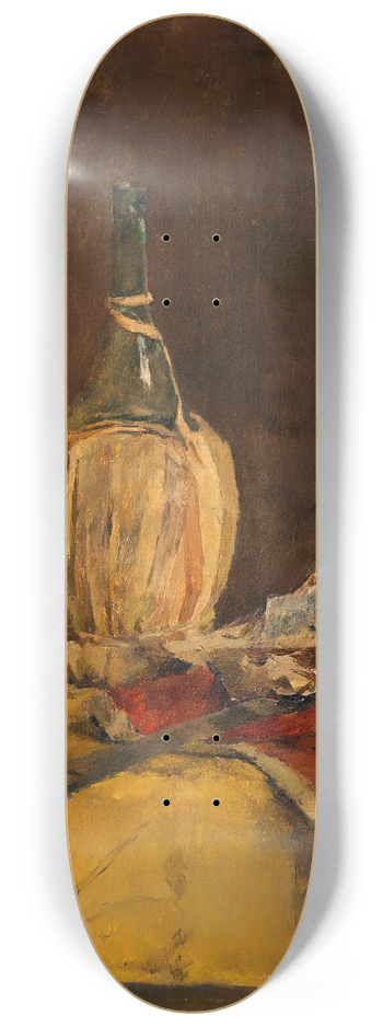 Fritz Rojka - Stillleben mit Chiantiflasche 8.25 inch art skate deck