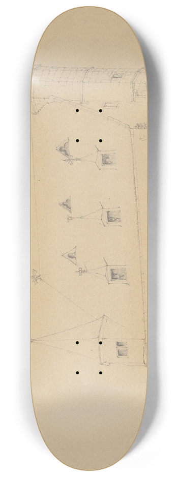 Friedrich Wilhelm Ludwig - Sankt Michael in Kiedrich 8.25 inch art skate deck