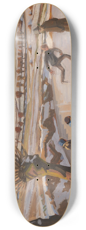 Fritz Syberg - Vinteren er kommet. Landskab med skjtelbere 8.25 inch art skate deck