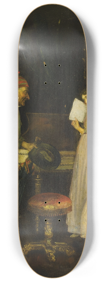 F. Rodriguez - The Music Lesson 8.25 inch art skate deck