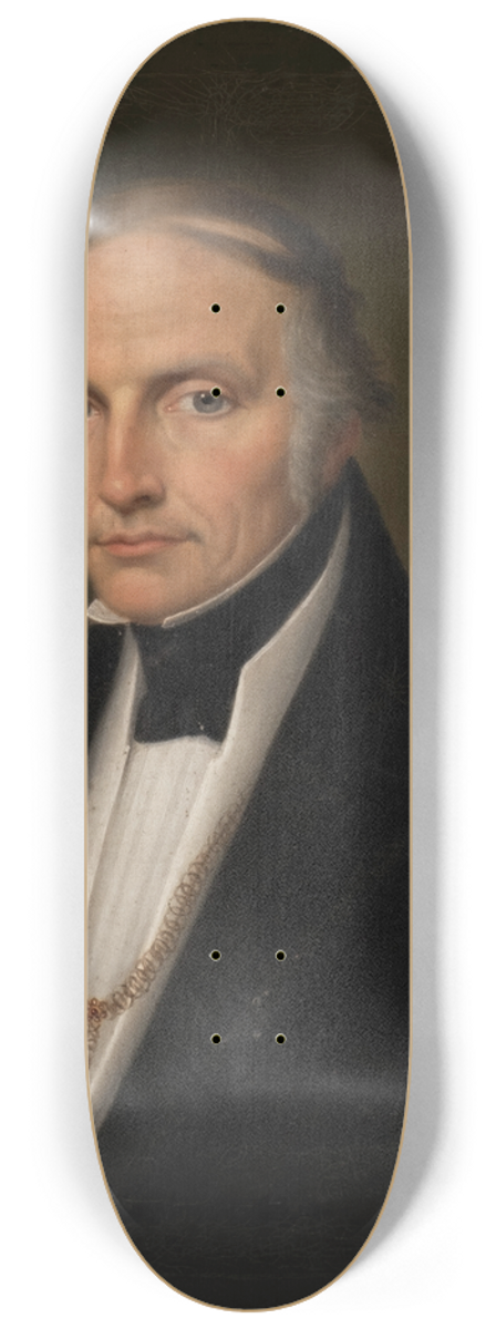 Friedrich Wilhelm Maul - Portrait of a gentleman in tailcoat 8.25 inch art skate deck