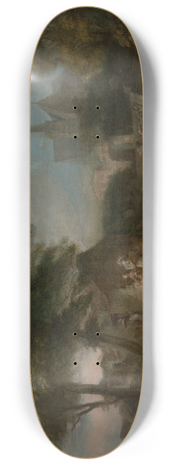 Gabriel Jacques de Saint-Aubin - The Country Dance 8.25 inch art skate deck