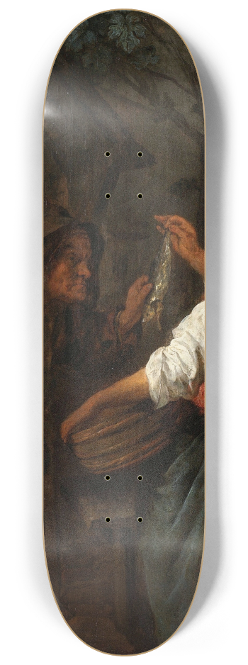 Gabriel Metsu - The Herring-Seller 8.25 inch art skate deck