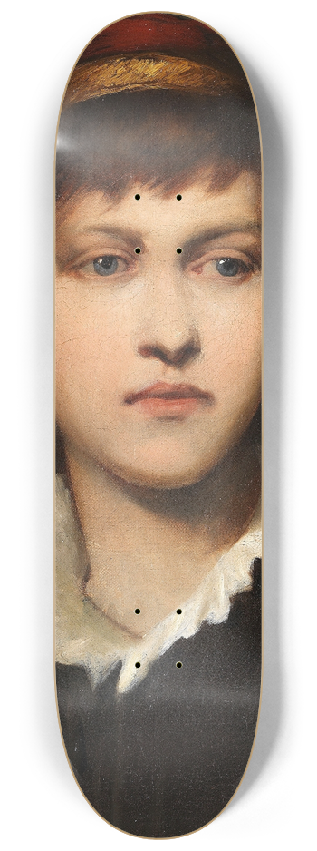 Gabriel von Max - Bildnis eines Mdchens mit Haube und Ohrschmuck 8.25 inch art skate deck