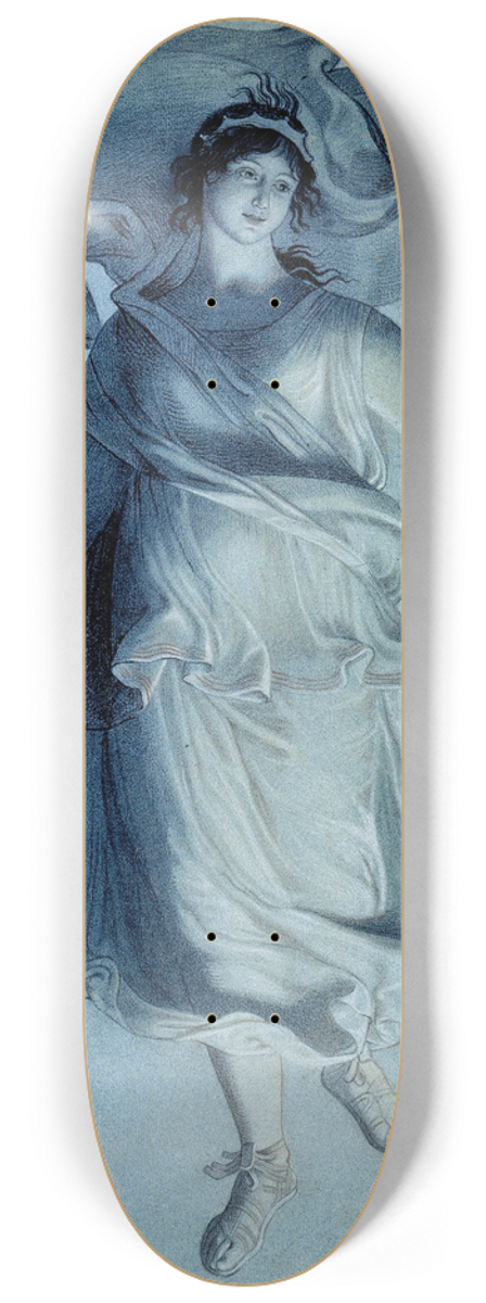 Friedrich Wilhelm Schadow - The Dramatic Muse 8.25 inch art skate deck