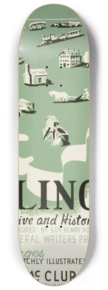 Galic - Illinois, A descriptive and historical guide 8.25 inch art skate deck