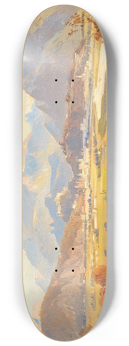 Friedrich Zeller - View of Salzburg 8.25 inch art skate deck
