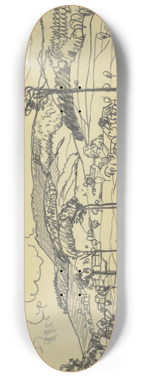 Fried Stern - Abtsroda mit der Wasserkuppe 8.25 inch art skate deck