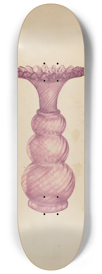 G.A. Spangenberg - Stiegel Vase 8.25 inch art skate deck