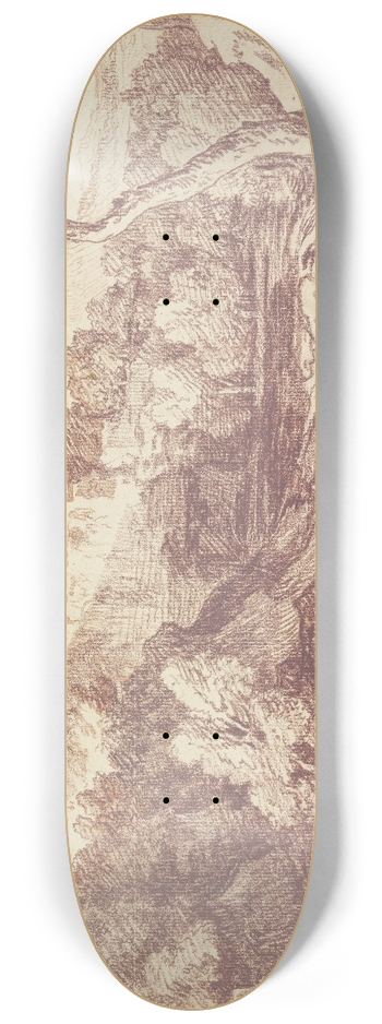 Gaspard Dughet - Classical landscape 8.25 inch art skate deck