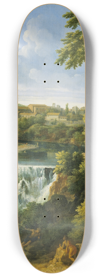 Gaspard Dughet - The Falls at Tivoli 8.25 inch art skate deck