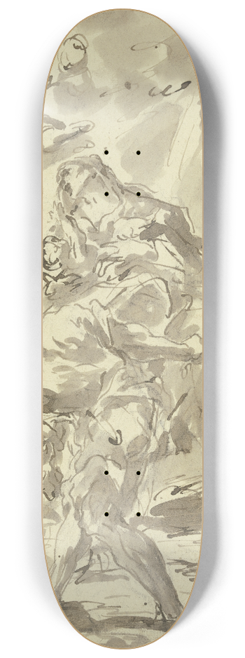 Gaspare Diziani - Flight to Egypt 8.25 inch art skate deck