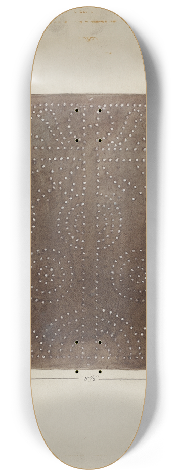 Geoffrey Holt - Pierced Metal Screen from Confessional 8.25 inch art skate deck