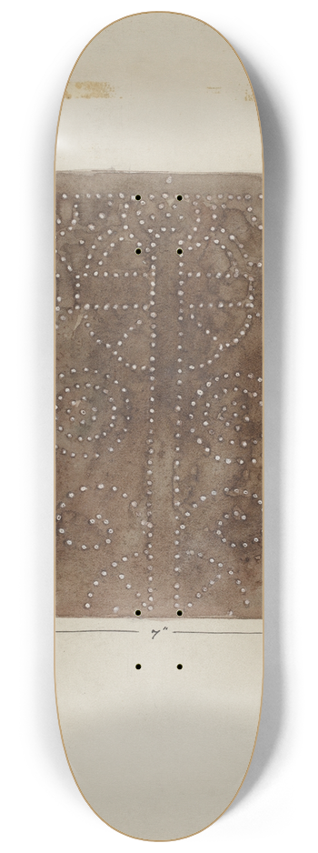 Geoffrey Holt - Pierced Metal Screen Inside Confessional 8.25 inch art skate deck