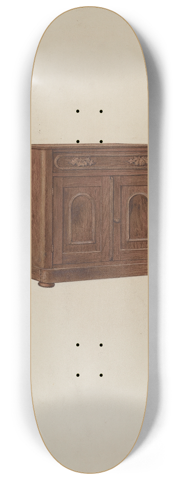 Geoffrey Holt - Wash Cabinet, with Marble Top and Semi-back 8.25 inch art skate deck