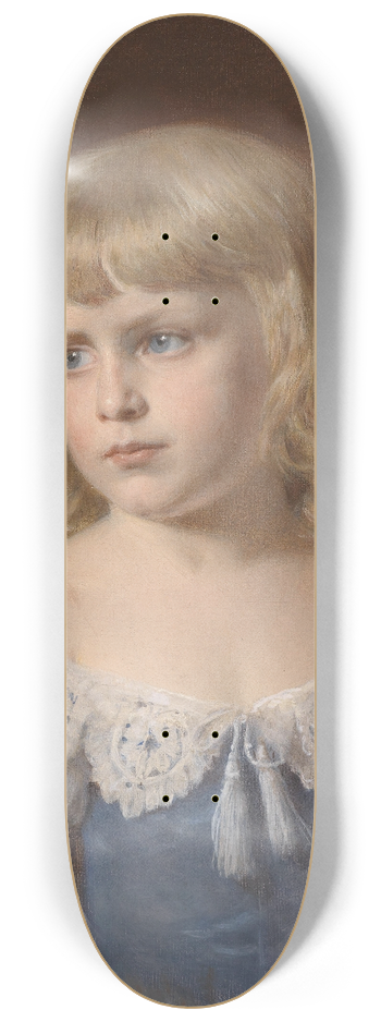 Georg Decker - Portrt eines blonden Mdchens 8.25 inch art skate deck