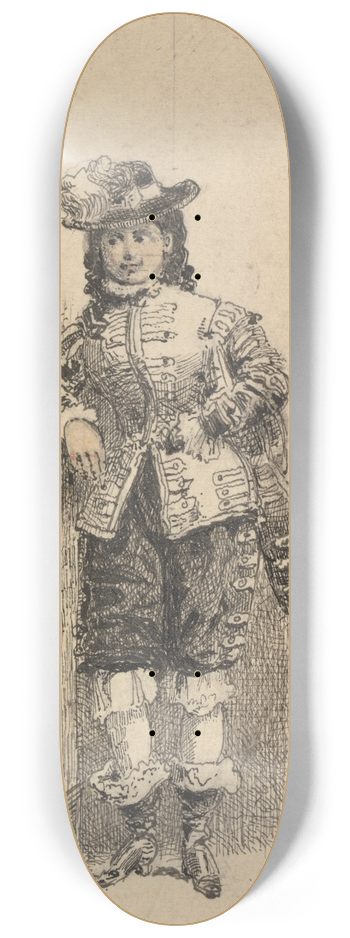 George Augustus Sala - Young Cavalier 8.25 inch art skate deck