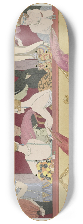 George Barbier - Eventails 8.25 inch art skate deck