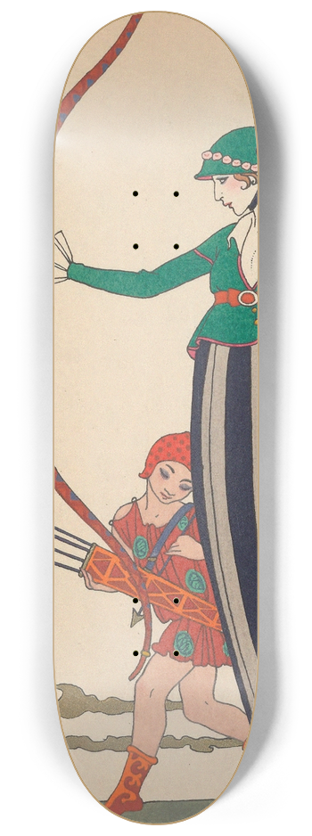 George Barbier - LArc Rouge 8.25 inch art skate deck