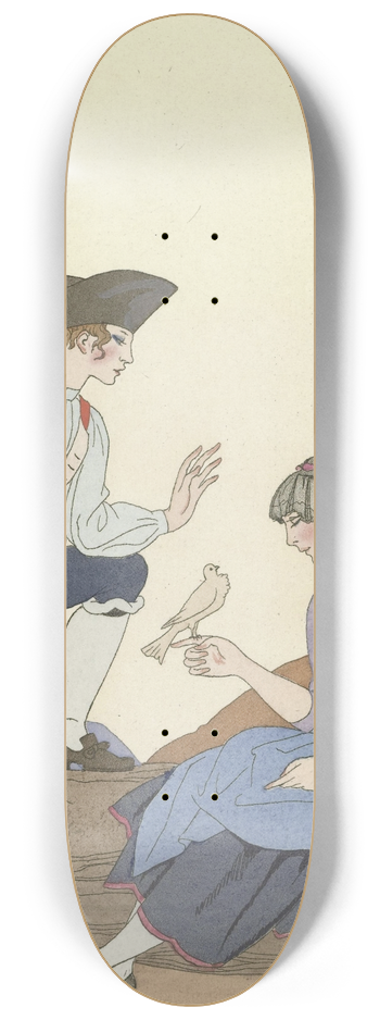 George Barbier - LOiseau Cheri 8.25 inch art skate deck