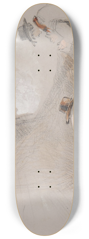 George Bryant Campion - Mending Nets 8.25 inch art skate deck