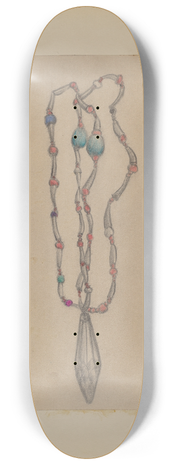 George B. Wally - Necklace 8.25 inch art skate deck