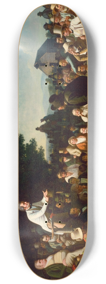 George Caleb Bingham - Stump Speaking 8.25 inch art skate deck