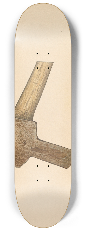 George C. Brown - Post Hole Axe 8.25 inch art skate deck