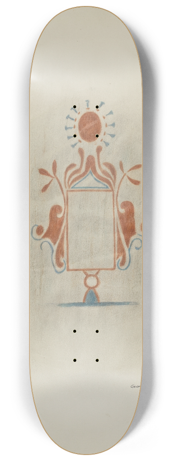George E. Rhone - Wall Painting 8.25 inch art skate deck