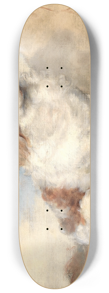 George Frederic Watts - A spaniel with a rat 8.25 inch art skate deck