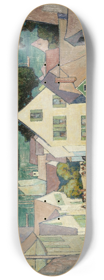 George G. Adomeit - Down to the Harbor 8.25 inch art skate deck