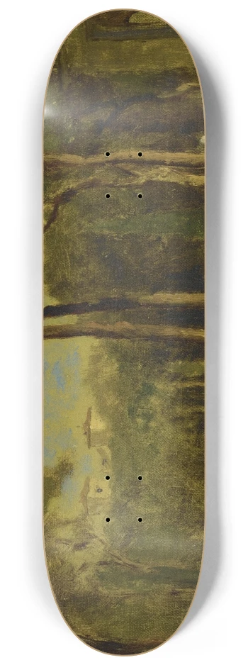 George Inness - Barberini Villa 8.25 inch art skate deck