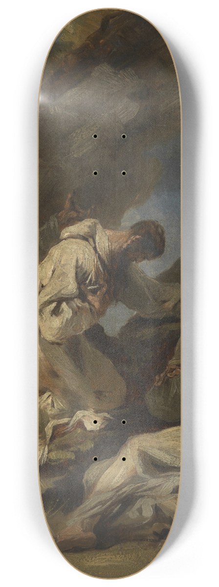 Alessandro Magnasco - Praying Monks 8.25 inch art skate deck