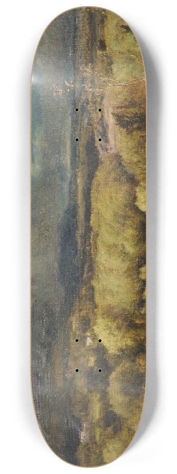 George Inness - The Coming Storm 8.25 inch art skate deck