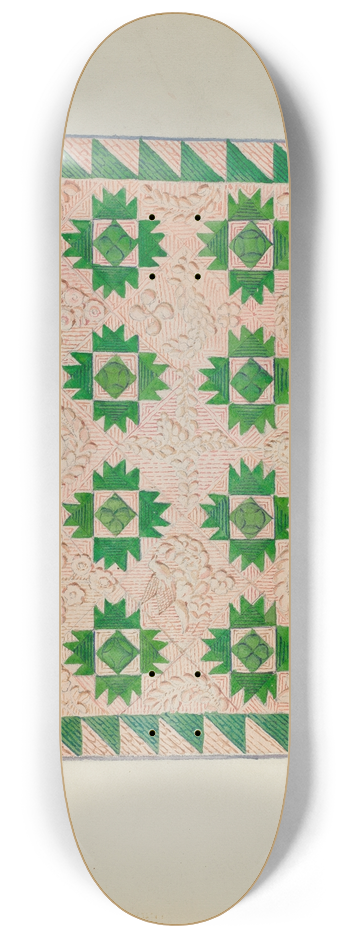 George Loughridge - Patchwork Quilt 8.25 inch art skate deck