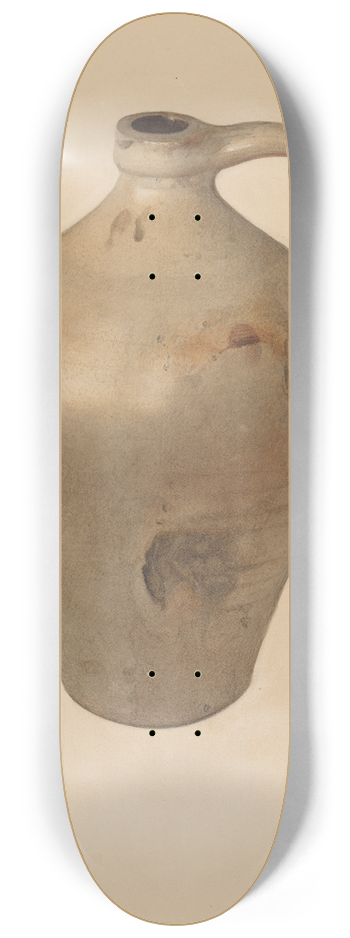 George Loughridge - Tan Stoneware Jug 8.25 inch art skate deck