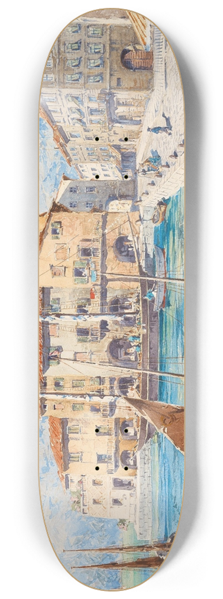 Fritz Lach - Malcesine near Gardasee 8.25 inch art skate deck