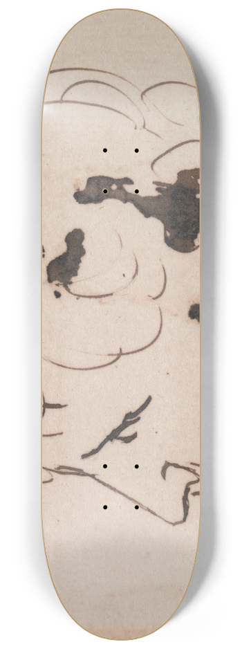 George Romney - Head of a Man 8.25 inch art skate deck