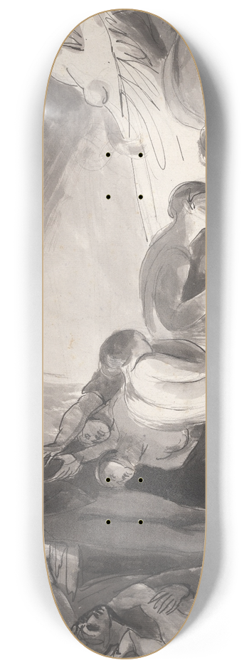George Romney - Howard Visiting a Prison 8.25 inch art skate deck
