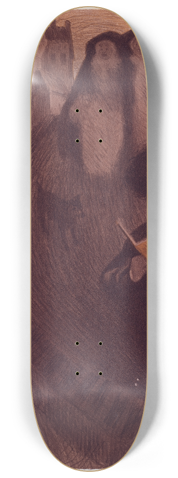 Georges de Feure - Dessin original pour les Matres de lAffiche 8.25 inch art skate deck