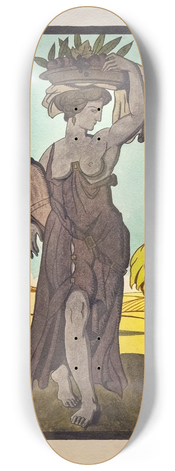 Georges Gaudion - Ceres in the fields 8.25 inch art skate deck
