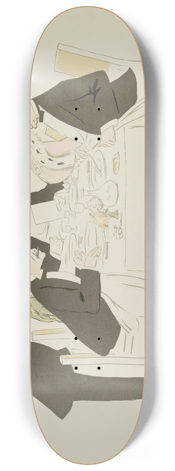 Georges Goursat (Sem) - A lHtel de Paris 8.25 inch art skate deck