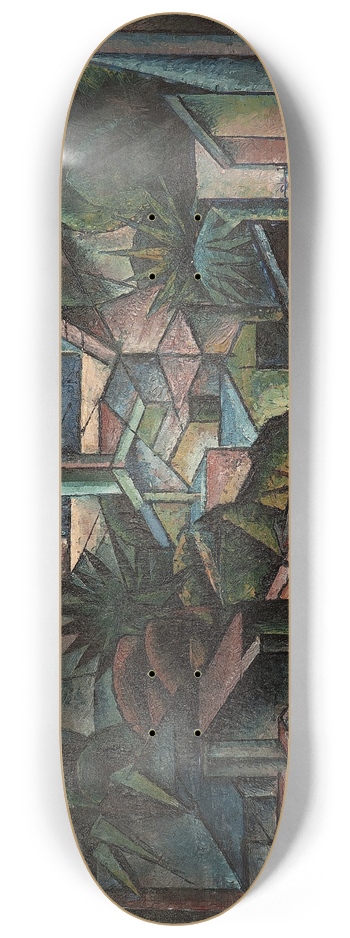 Fritz Stuckenberg - Kubofuturistische Landschaft 8.25 inch art skate deck