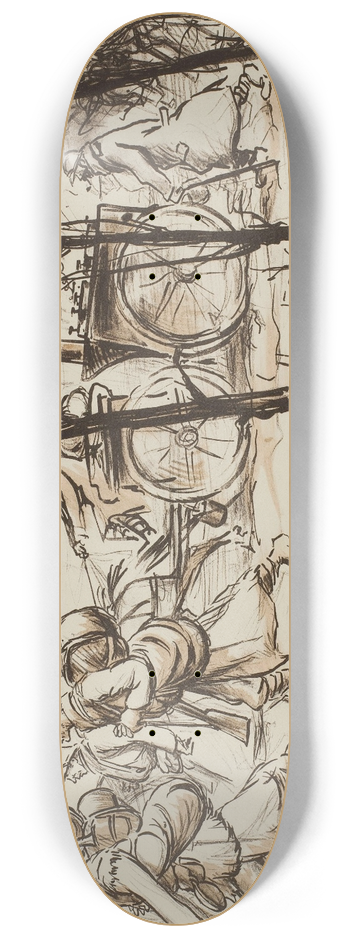 Georges Goursat (Sem) - Cuisine dans lArgonne 8.25 inch art skate deck