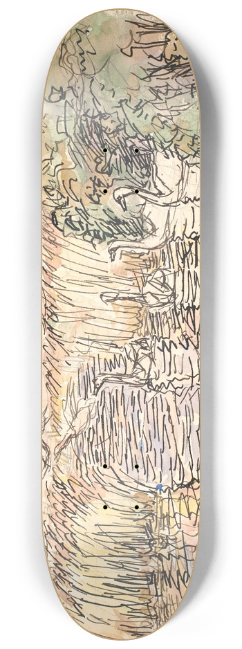 Fritz Syberg - Det var Svaner 8.25 inch art skate deck