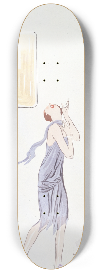 Georges Goursat (Sem) - N5 Chanel Paris 8.25 inch art skate deck