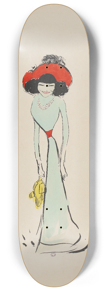 Georges Goursat (Sem) - Polaire 8.25 inch art skate deck