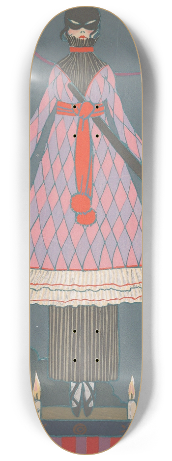 Georges Lepape - Travesti 8.25 inch art skate deck