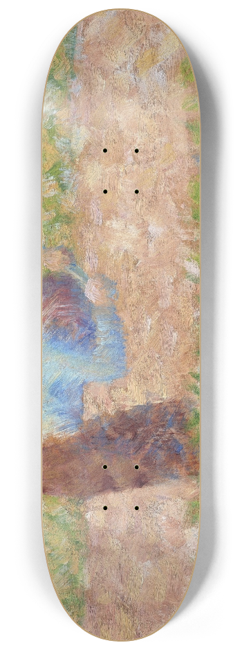 Georges Seurat - Man with a Hoe 8.25 inch art skate deck