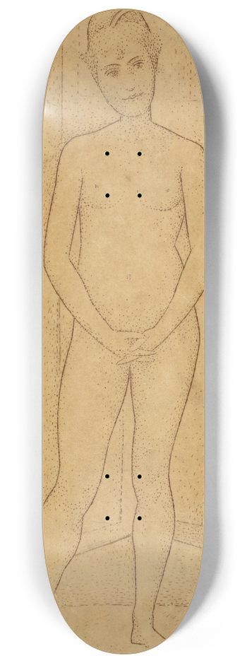 Georges Seurat - Study after The Models 8.25 inch art skate deck